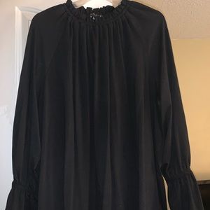 ELOQUII Mock Neck/Bell Cuff top